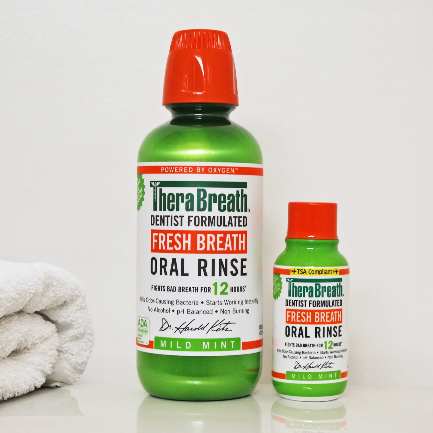 Fresh Breath Oral Rinse Mouthwash – Bye Bye Bad Breath, Mild Mint Formula